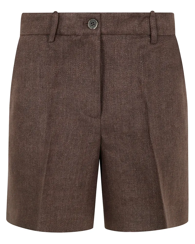 P.A.R.O.S.H. P.A.R.O H. Shorts aus Leinen - Braun Braun