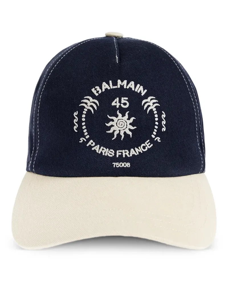 Balmain adjustable strap logo cap - Blau Blau