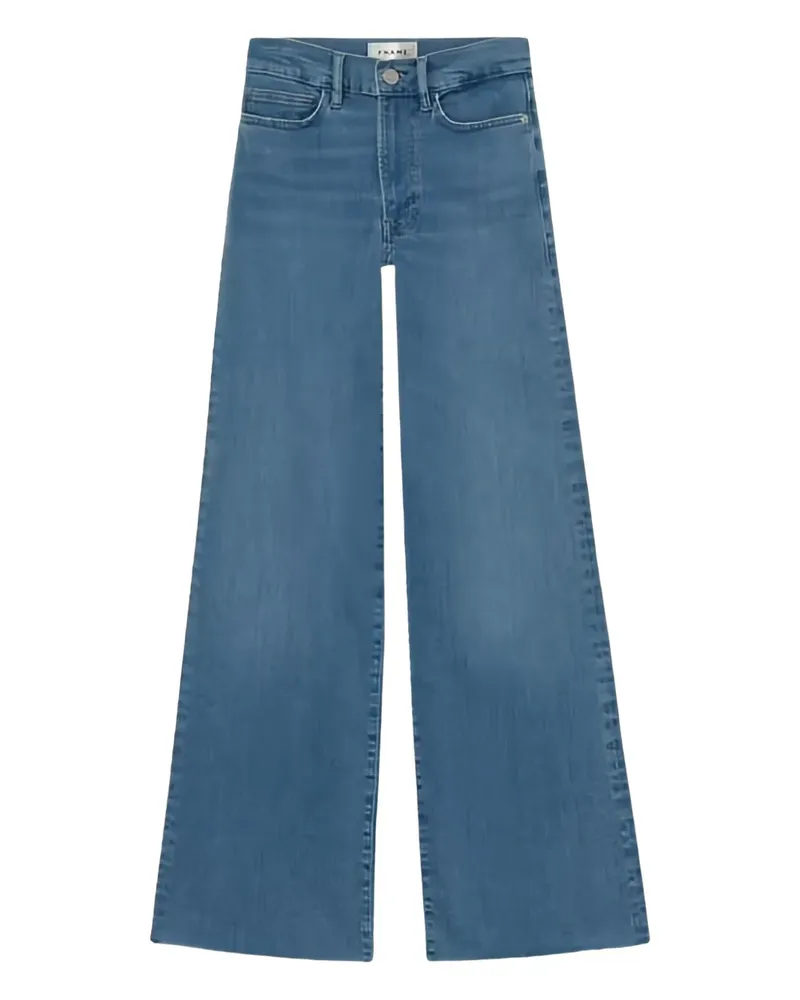 Frame Denim Le Easy Flare Raw Jeans - Blau Blau