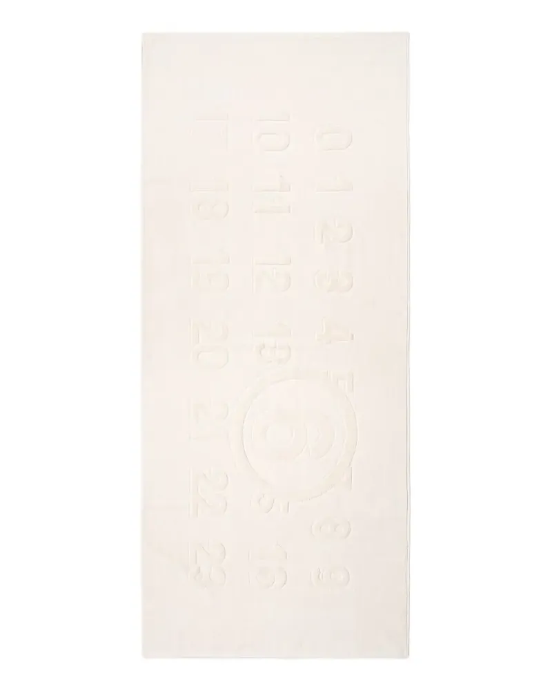 Maison Margiela Strandtuch mit Logo - Nude Nude