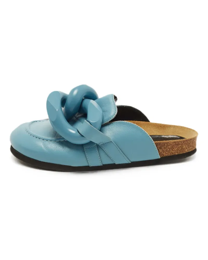 J.W.Anderson chain-link leather mules - Blau Blau