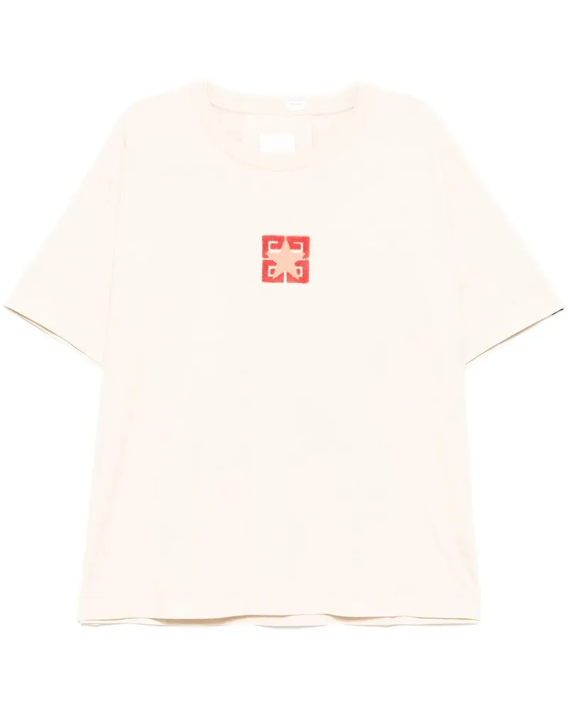 Givenchy T-Shirt mit Logo - Nude Nude