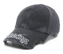 Baseballkappe in Distressed-Optik - Blau