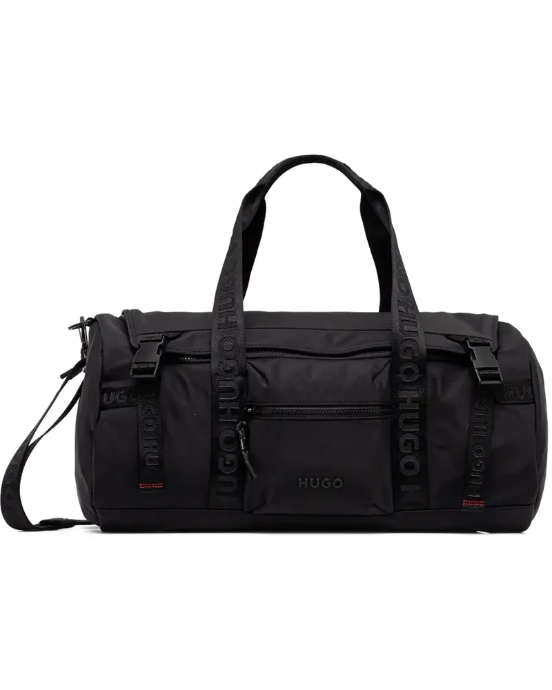 HUGO BOSS Reisetasche mit Logo-Riemen - Schwarz Schwarz