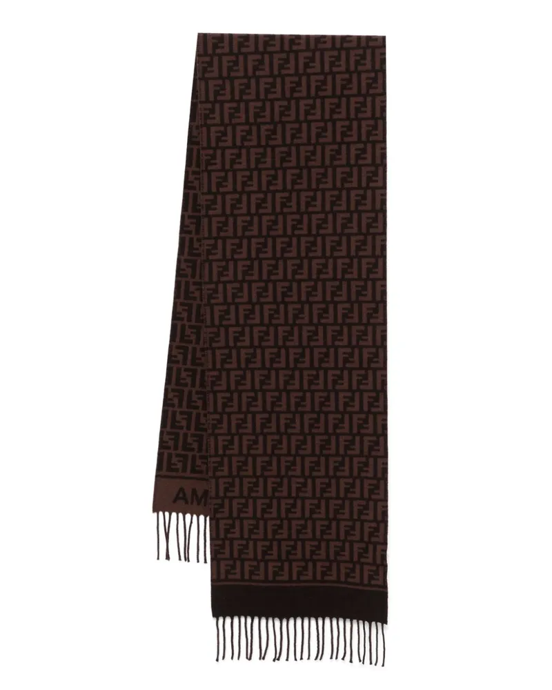 Fendi Schal mit FF - Braun Braun