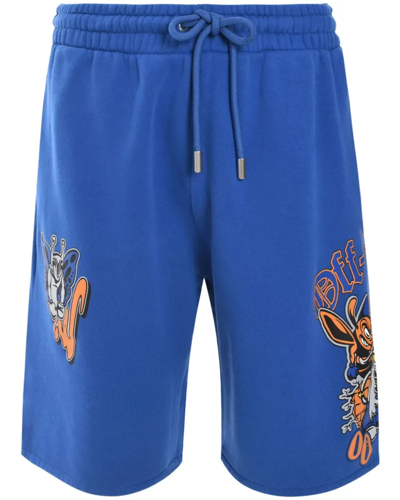 OFF-WHITE Gang Skate Shorts - Blau Blau