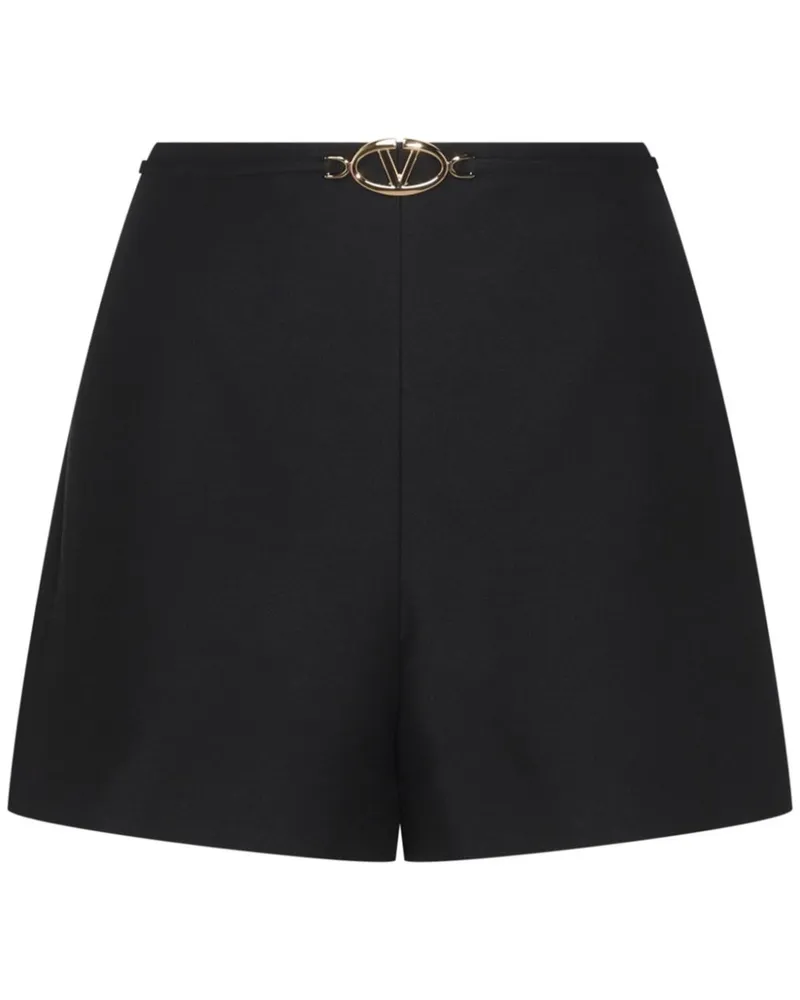 Valentino Garavani Shorts mit Logo-Schild - Schwarz Schwarz