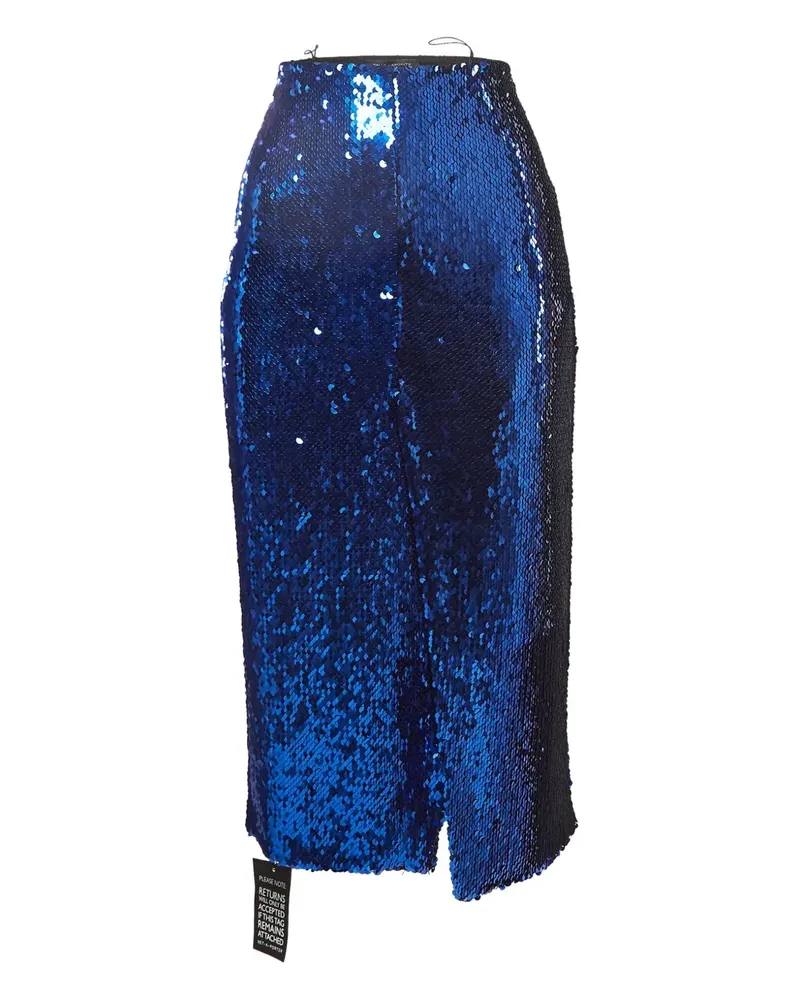 LAPOINTE Midirock mit Pailletten - Blau Blau