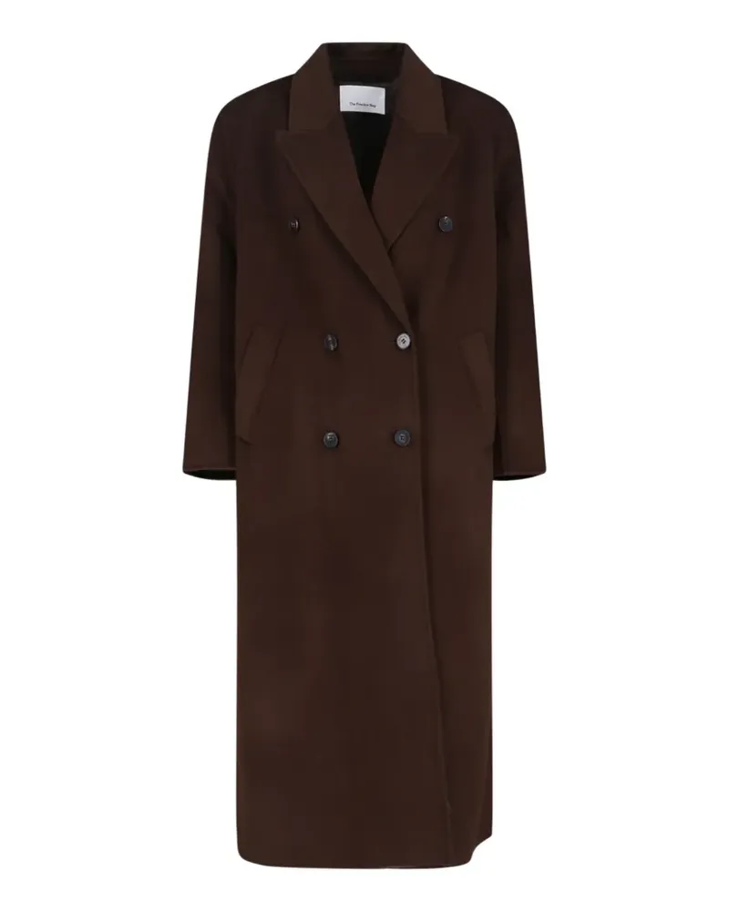 FRANKIE Shop Gaia double-breasted coat - Braun Braun