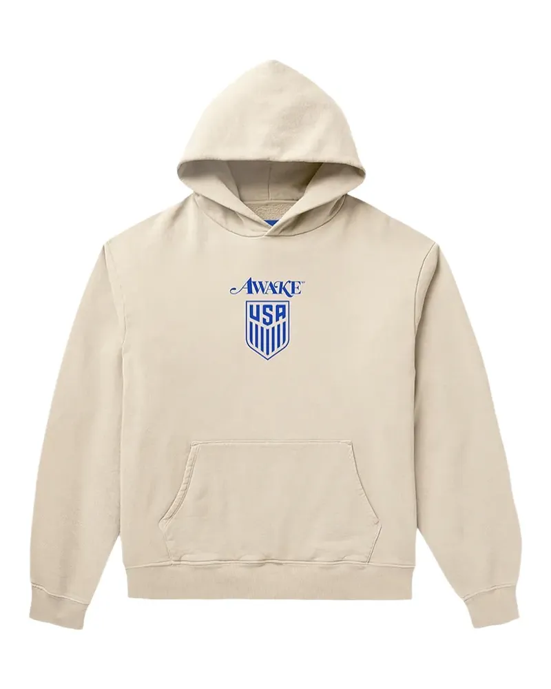 AWAKE NY x USMNT Team USA World Cup 22 logo-print hoodie - Nude Nude