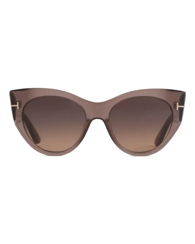 Tom Ford Cat-Eye-Sonnenbrille - Braun Braun