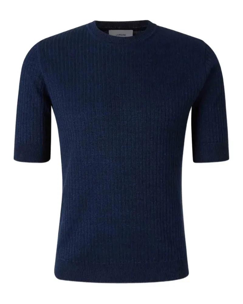LARDINI T-Shirt aus geripptem Strick - Blau Blau