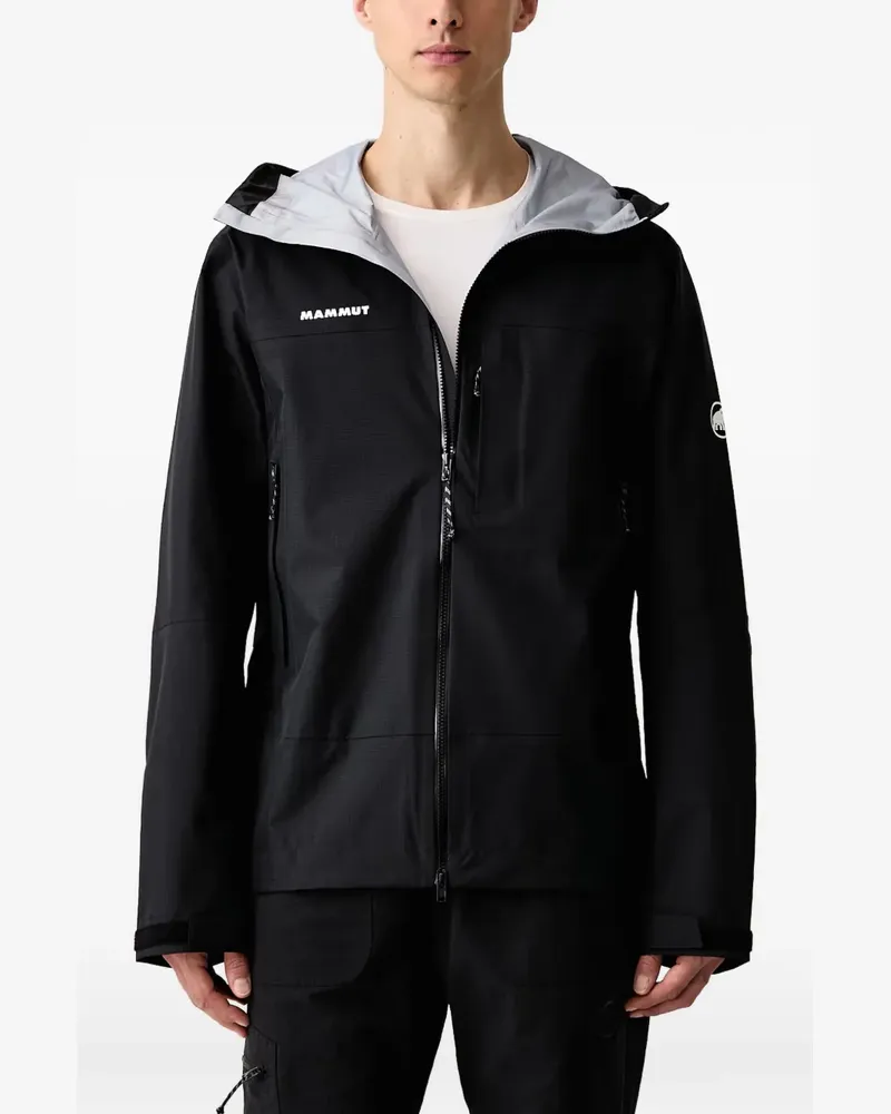 Mammut Alto Guide logo-print hooded jacket - Schwarz Schwarz