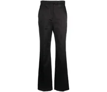 Bootcut-Hose aus Satin - Braun