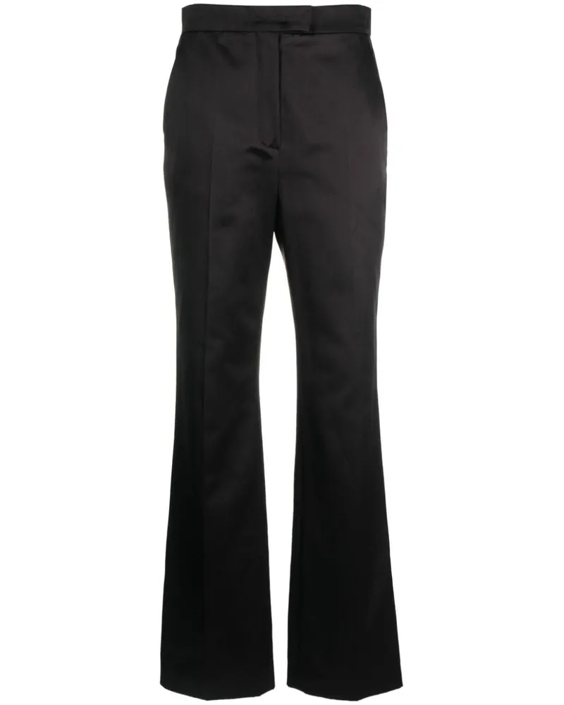 Fendi Bootcut-Hose aus Satin - Braun Braun