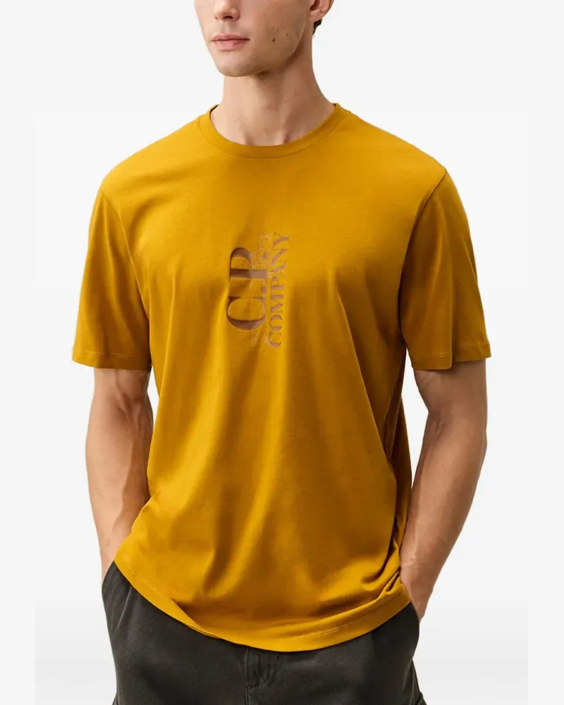 C.P. Company T-Shirt mit Logo 30/1 - Gelb Gelb