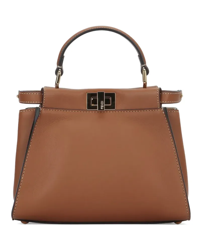 Fendi Peekaboo Mini shoulder bag - Braun Braun