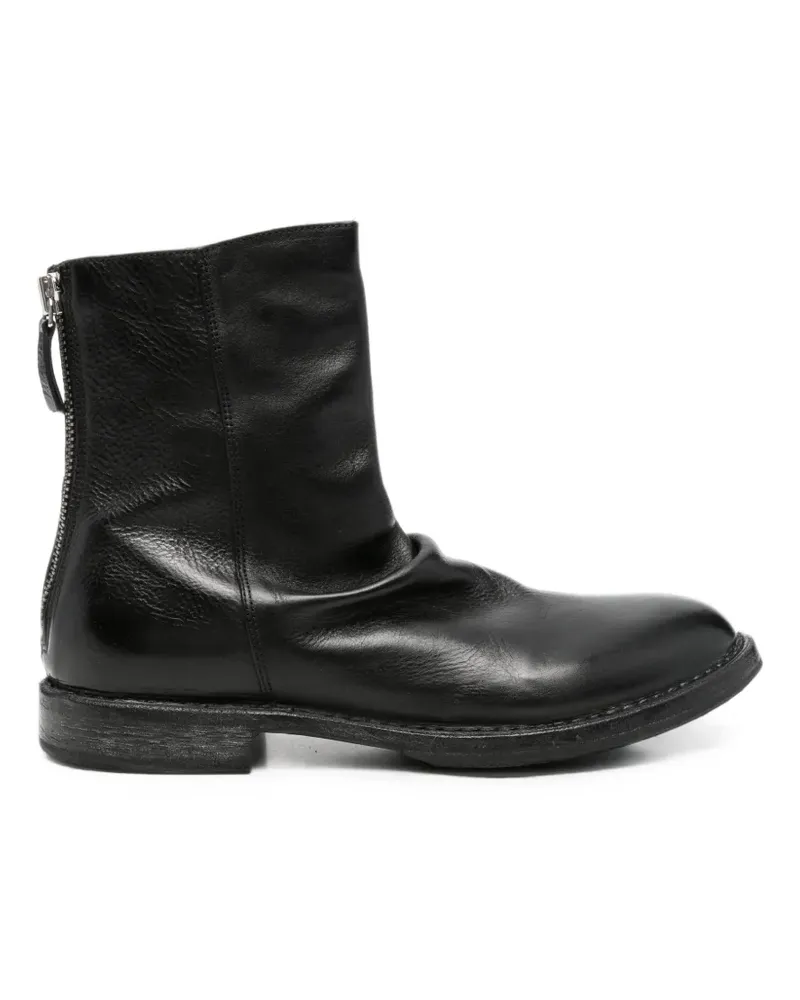 Moma Arizona Stiefel mit Reißverschluss hinten - Schwarz Schwarz