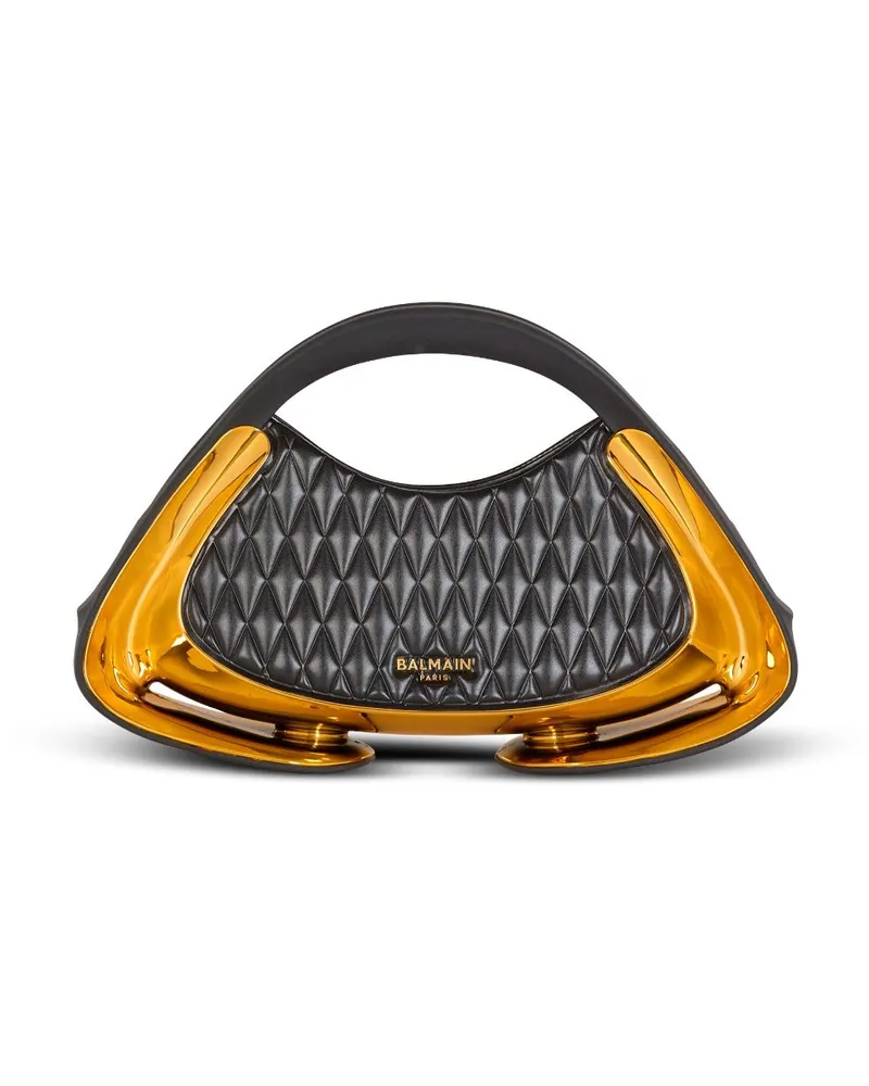 Balmain Mittelgroße Jolie Madame Schultertasche - Schwarz Schwarz