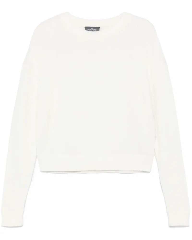 Eric Bompard Gerippter Pullover - Weiß Weiß