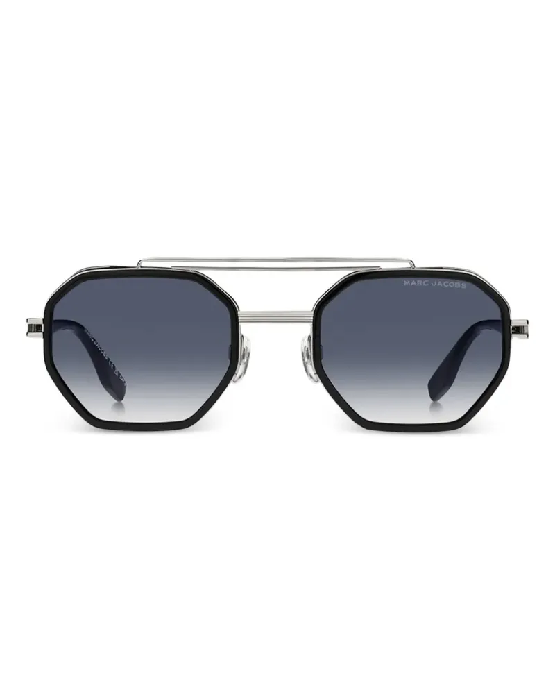 Marc Jacobs geometric-frame sunglasses - Schwarz Schwarz