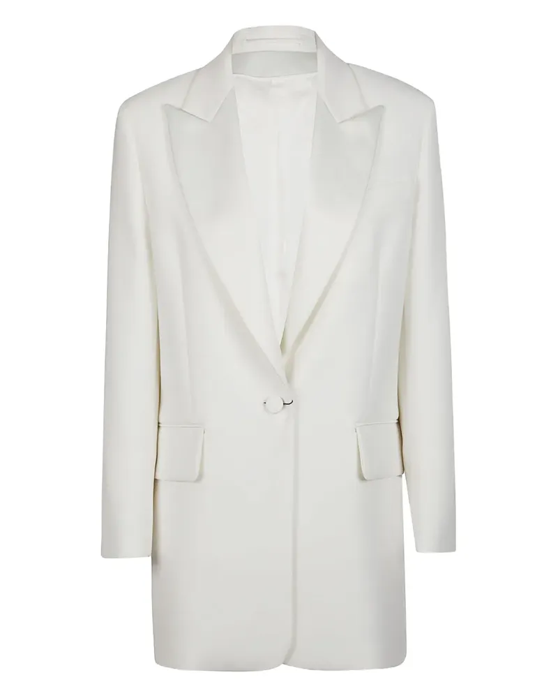 Max Mara Einreihiges Sakko - Weiß Weiß