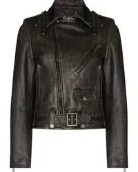 Golden Goose Bikerjacke im Distressed-Look Schwarz