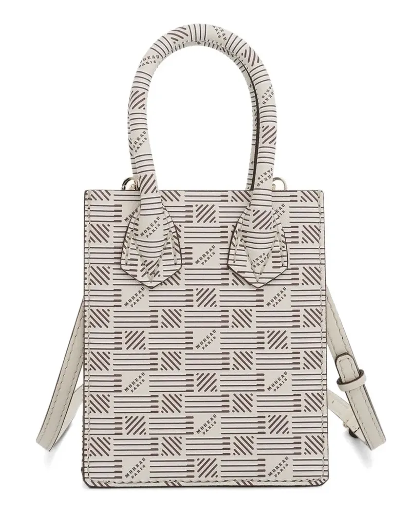 Moreau Paris Suite BB leather mini bag - Weiß Weiß