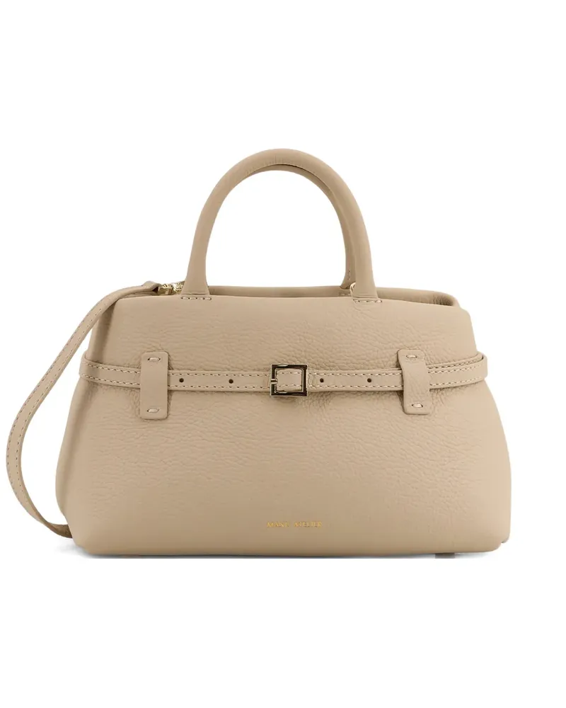 Manu Atelier 25 Le Cambon buckled tote bag - Nude Nude