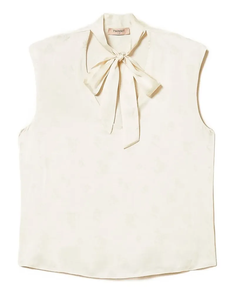 Twin-Set Klassische Satinbluse - Nude Nude