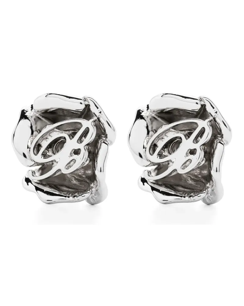 Blumarine Ohrringe mit Rosenmotiv - Silber Silber