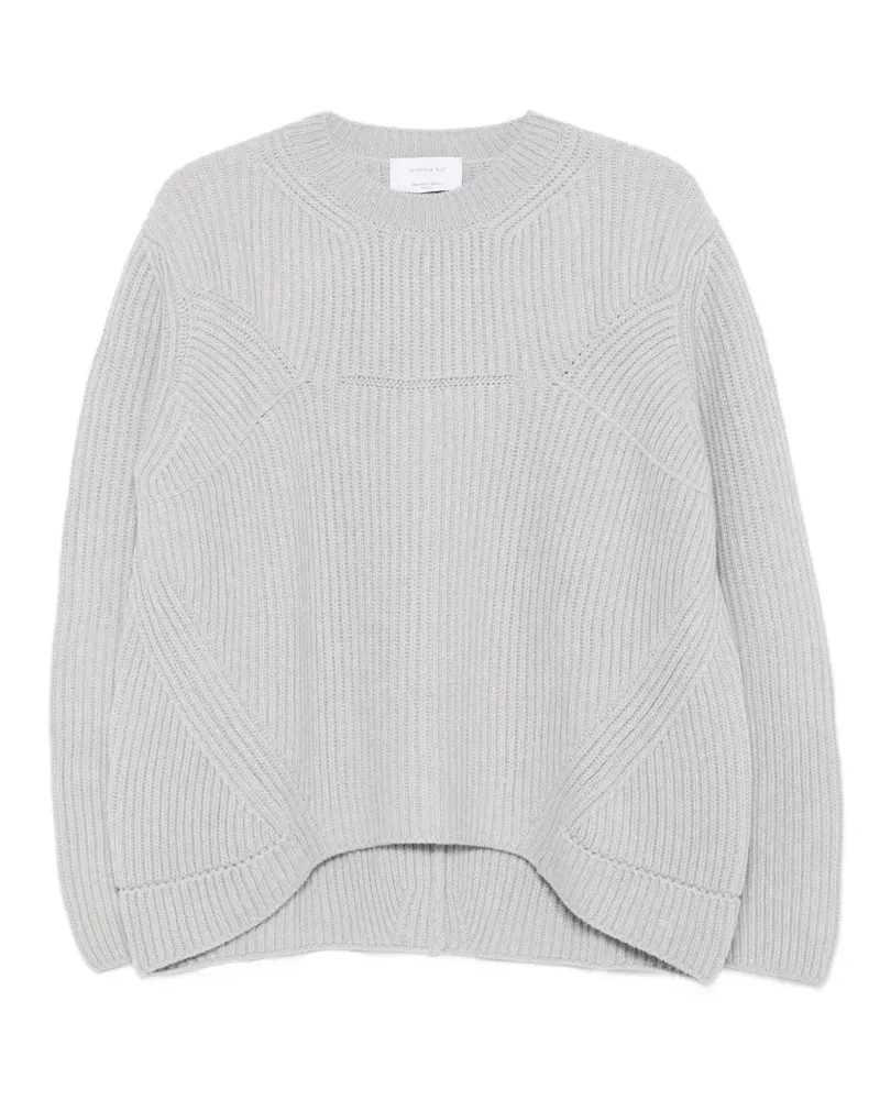 Daniele Fiesoli Pullover mit gerippten Einsätzen - Grau Grau