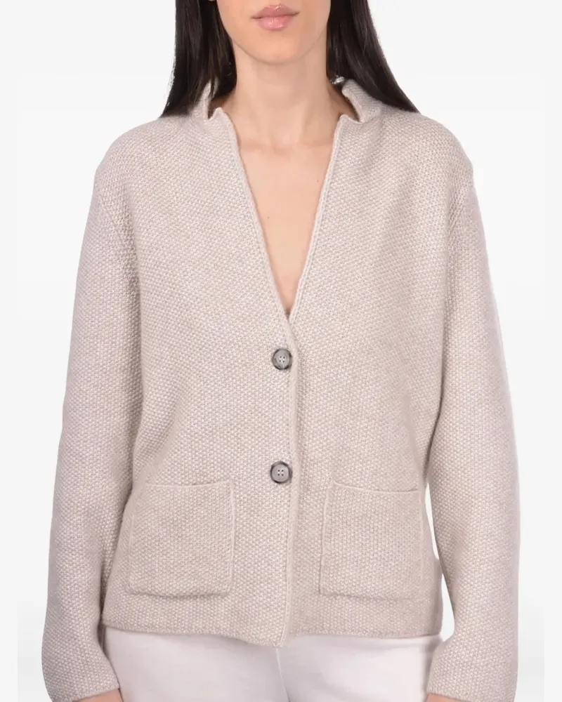 Gran Sasso patch-pocket button-front cardigan - Rosa Rosa