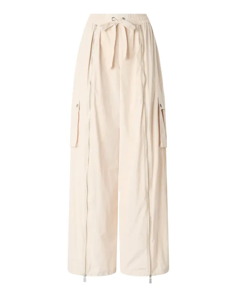 Pinko Palazzohose mit Reißverschluss und Cargotaschen - Nude Nude
