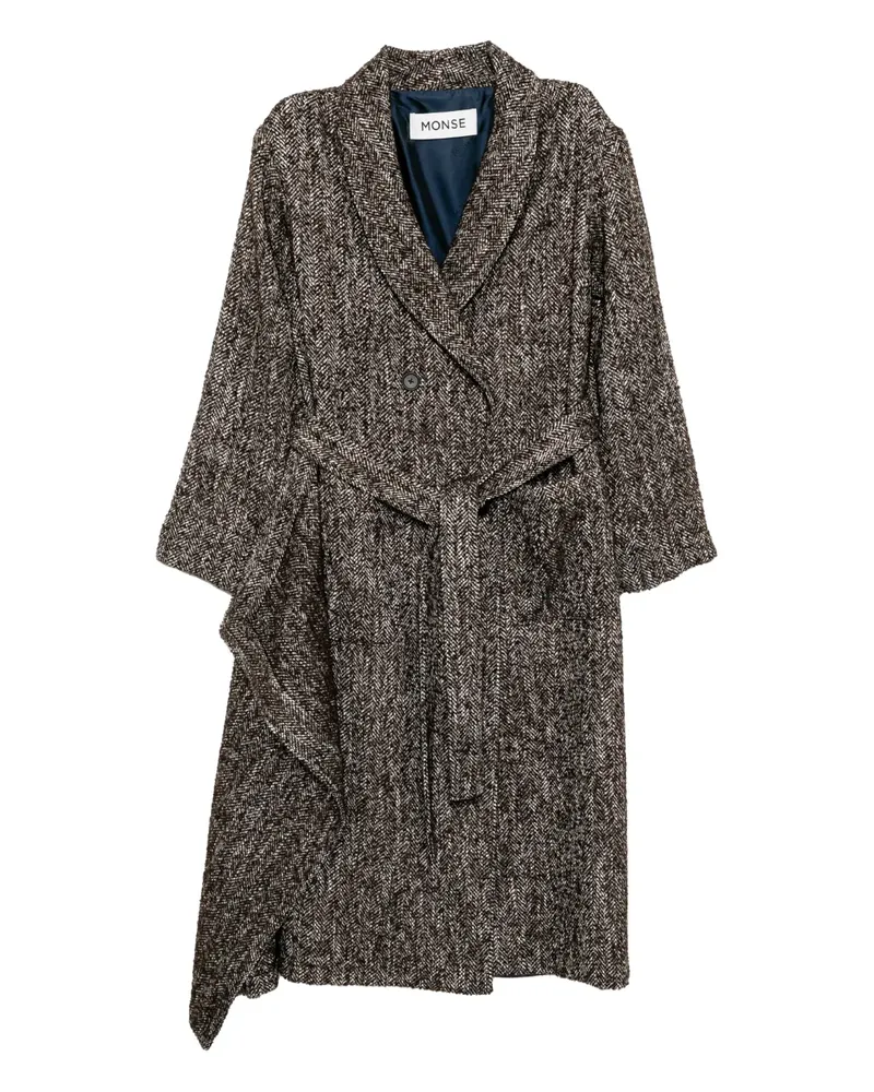 Monse Doppelreihiger Mantel mit Schalrevers - Braun Braun