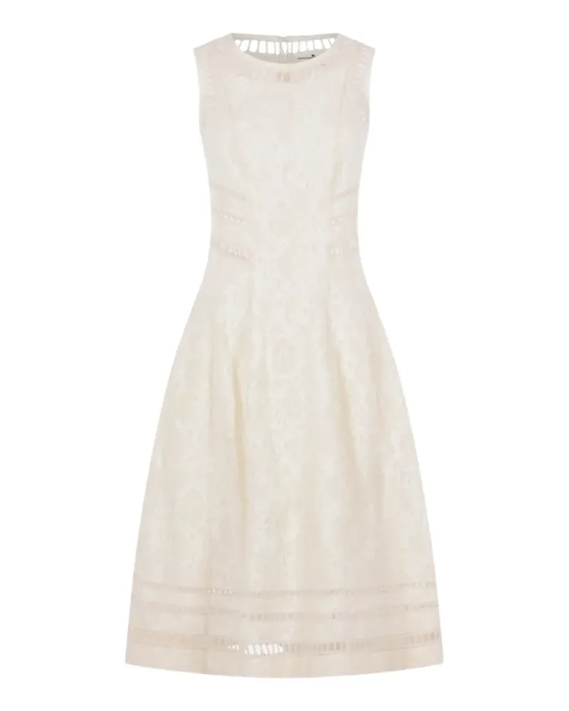 Ermanno Scervino floral panelled dress - Nude Nude