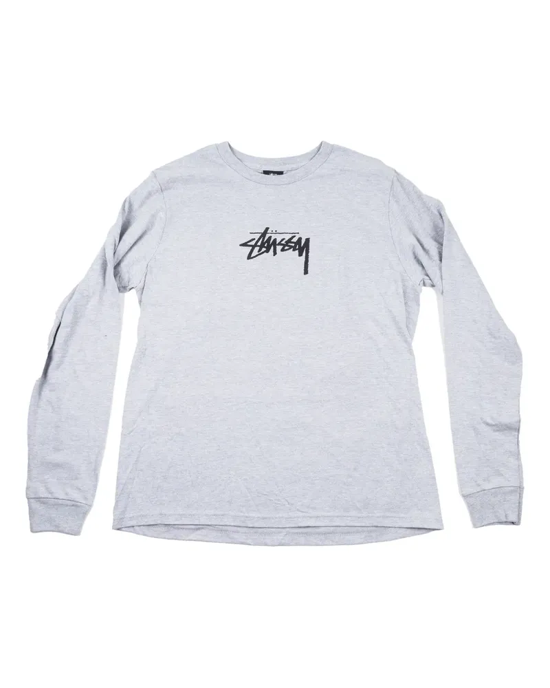 Stüssy logo longsleeve top - Grau Grau