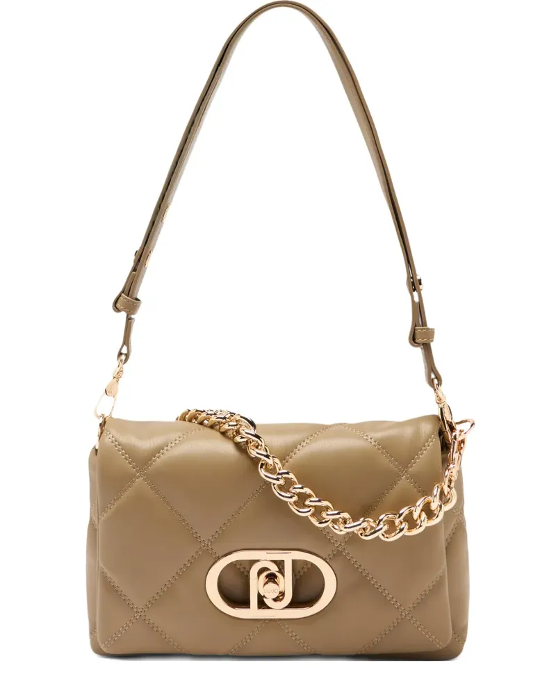 Liu Jo LaPuffy quilted metal shoulder bag - Nude Nude