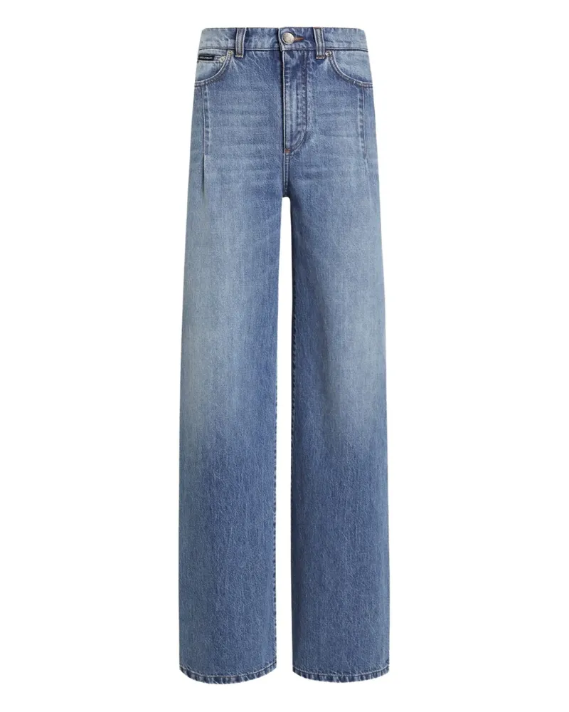 Dolce & Gabbana Jeans mit Bundfalten - Blau Blau