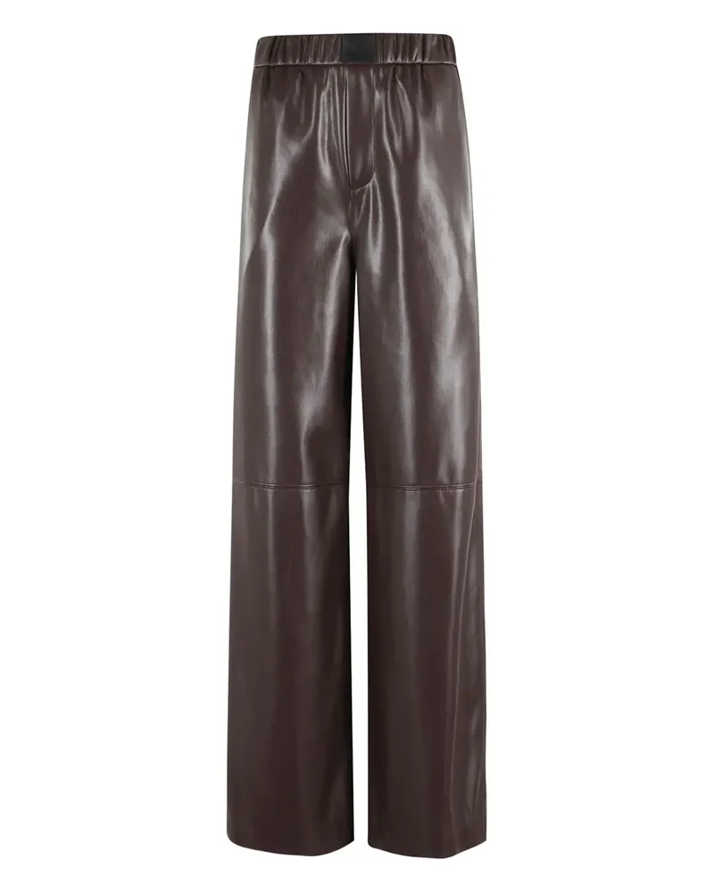 Isabelle Blanche elastic-waist trousers - Braun Braun