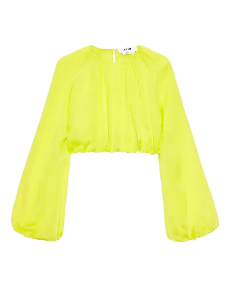 MSGM long-sleeve blouse - Gelb Gelb