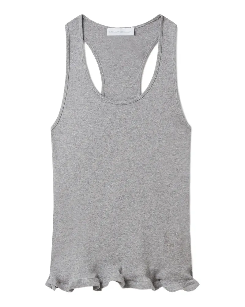 Stella McCartney Tanktop mit Rüschensaum - Grau Grau