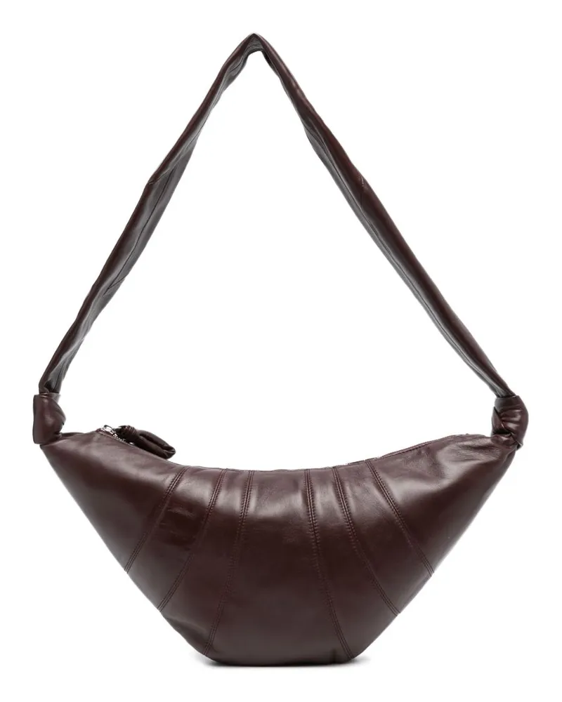 Christophe Lemaire Mittelgroße Croissant Schultertasche - Braun Braun