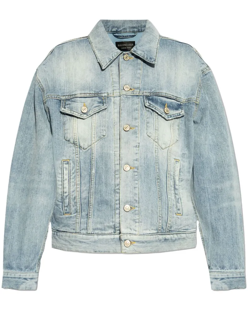 Balenciaga Klassische Jeansjacke - Blau Blau