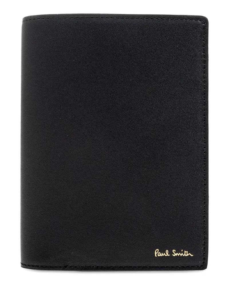 Paul Smith Portemonnaie mit Signature-Streifen - Schwarz Schwarz