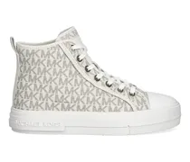 Evy High-Top-Sneakers mit Monogramm - Nude