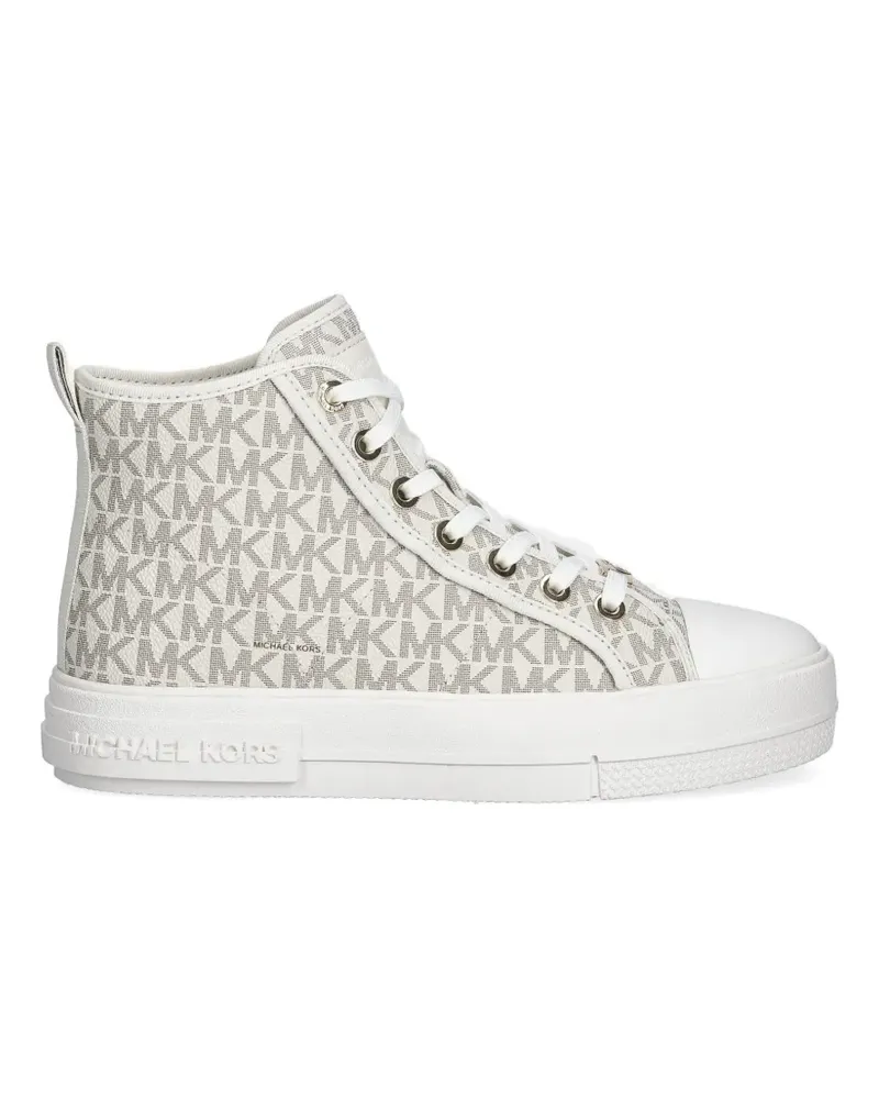 Michael Kors Evy High-Top-Sneakers mit Monogramm - Nude Nude