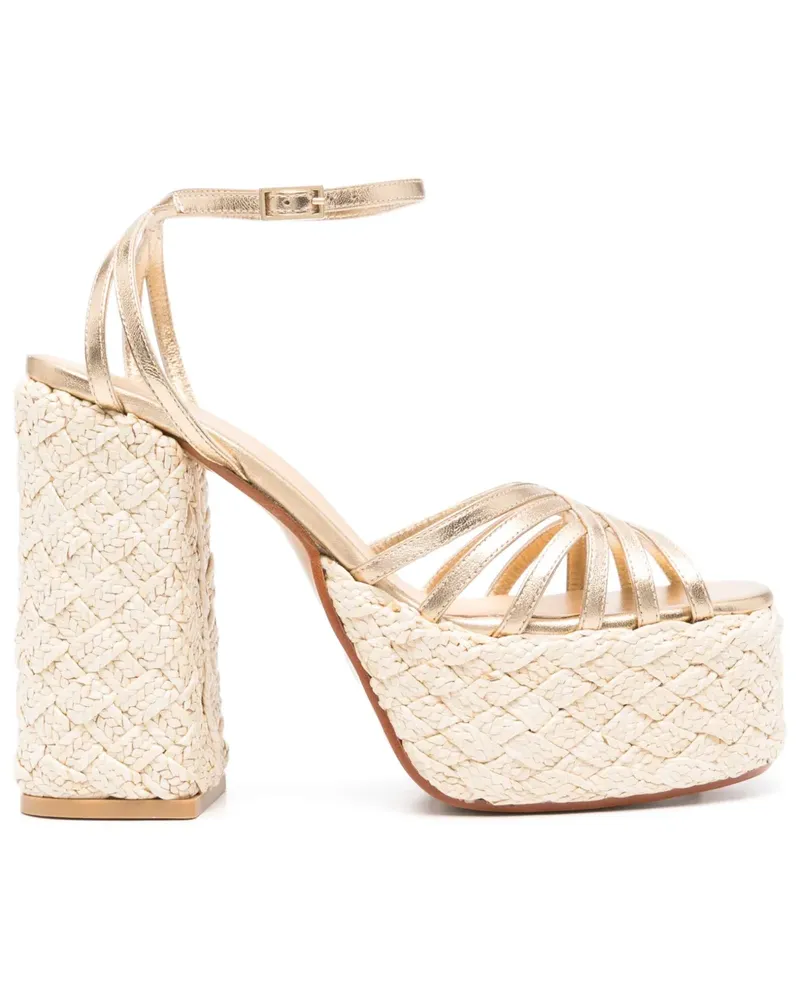 Castañer Farah Sandalen 130mm - Gold Gold