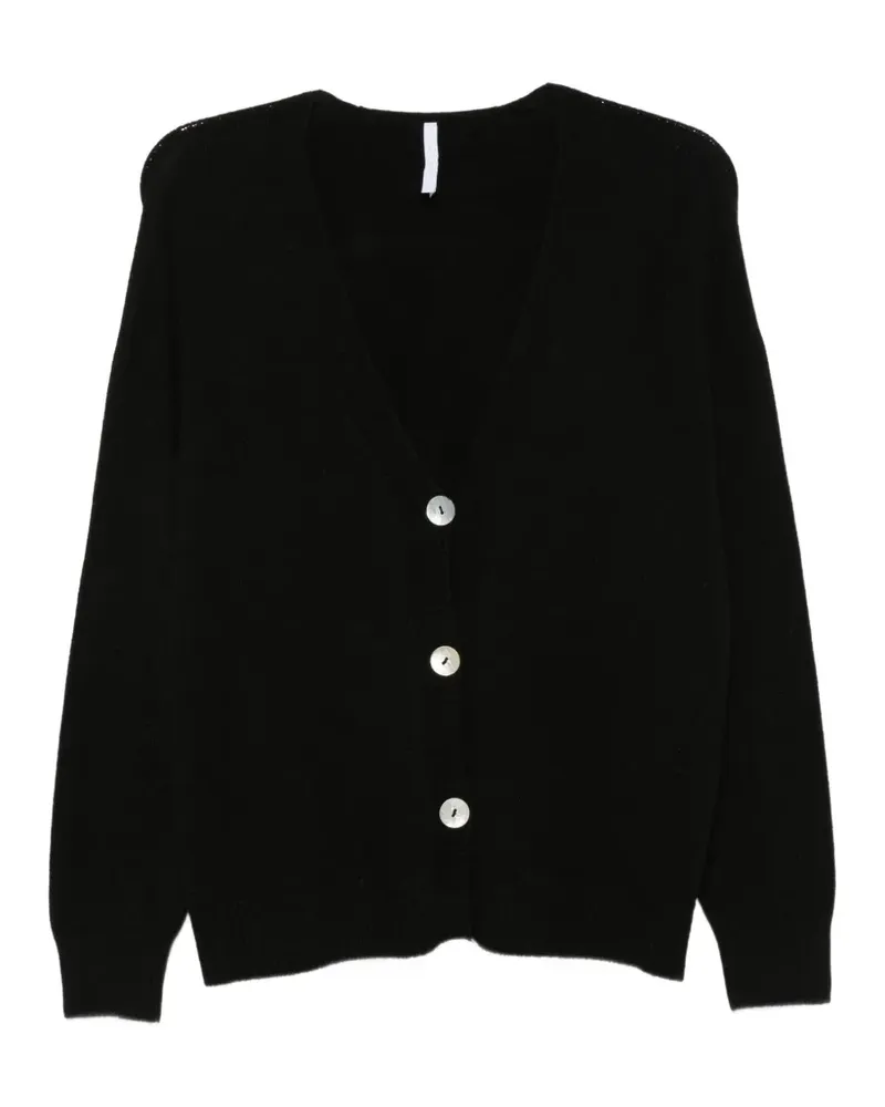 IMPERIAL V-neck button-up cardigan - Schwarz Schwarz