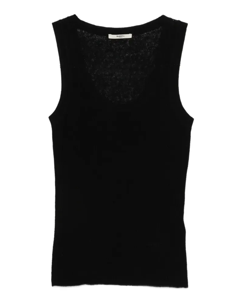 BARENA Gestricktes Oberteil - Schwarz Schwarz